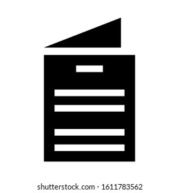 magazine article icon isolated sign symbol vector illustration - high quality black style vector icons
