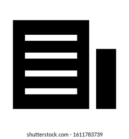 magazine article icon isolated sign symbol vector illustration - high quality black style vector icons
