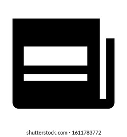 magazine article icon isolated sign symbol vector illustration - high quality black style vector icons
