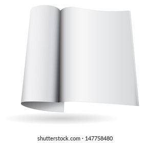 magazine blank icon template