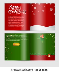 Magazine Blank Page Christmas Design Template