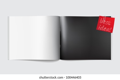 Magazine blank page template for design layout