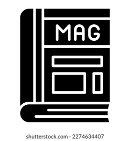 Magazine book vector design in modern style, premium icon