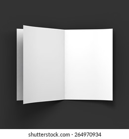 Magazine, booklet, postcard or brochure mockup template. Vector Illustration EPS10.