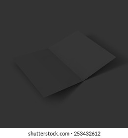 Magazine, booklet, postcard, business card or brochure mockup template. Vector Illustration EPS10.