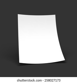 Magazine, booklet, postcard, business card or brochure mockup template. Vector Illustration EPS10.