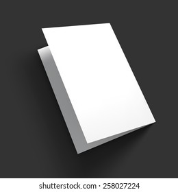 Magazine, booklet, postcard, business card or brochure mockup template. Vector Illustration EPS10.
