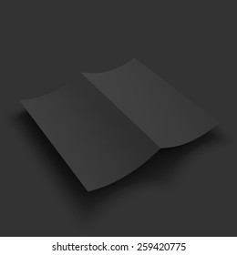Magazine, booklet, postcard, business card or brochure mockup template. Vector Illustration EPS10.