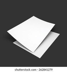 Magazine, booklet, postcard, business card or brochure mockup template. Vector Illustration EPS10.