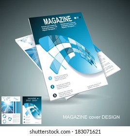 Magazine or brochure design element, vector illustartion 