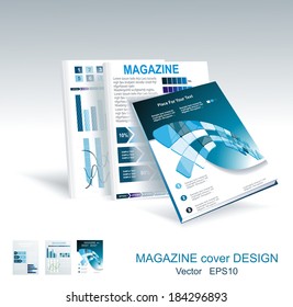 Magazine or brochure design element, vector illustartion 