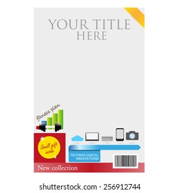 magazine brochure template vector illustration