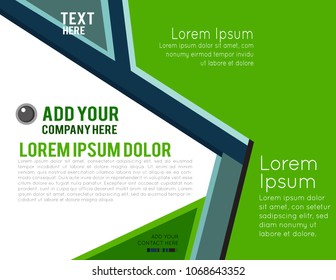 Magazine or brochure, vector design. Abstract background.