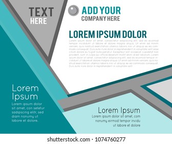 Magazine or brochure, vector design. Abstract background.