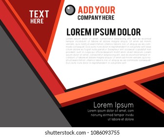 Magazine or brochure, vector design. Abstract background.