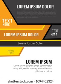 Magazine or brochure, vector design. Abstract background.