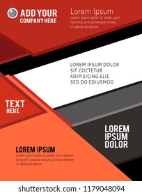 Magazine or brochure, vector design. Abstract background.