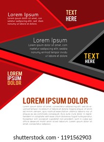 Magazine or brochure, vector design. Abstract background.