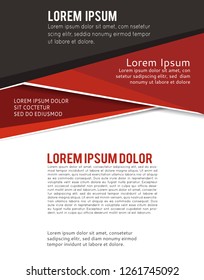 Magazine or brochure, vector design. Abstract background.