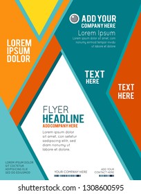 Magazine or brochure, vector design. Abstract background.