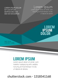 Magazine or brochure, vector design. Abstract background.