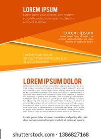 Magazine or brochure, vector design. Abstract background.
