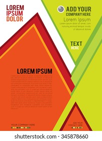 Magazine or brochure, vector design. Abstract background.