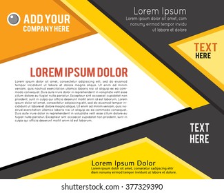 Magazine or brochure, vector design. Abstract background.