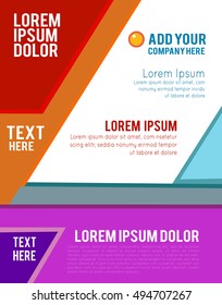 Magazine or brochure, vector design. Abstract background.