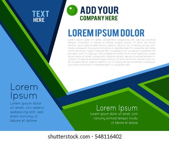 Magazine or brochure, vector design. Abstract background.
