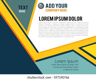 Magazine or brochure, vector design. Abstract background.