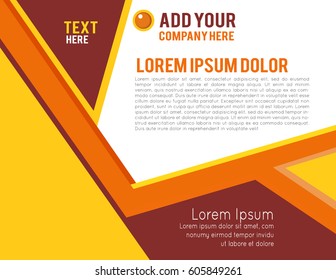Magazine or brochure, vector design. Abstract background.