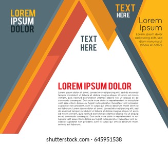 Magazine or brochure, vector design. Abstract background.