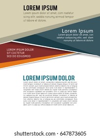 Magazine or brochure, vector design. Abstract background.