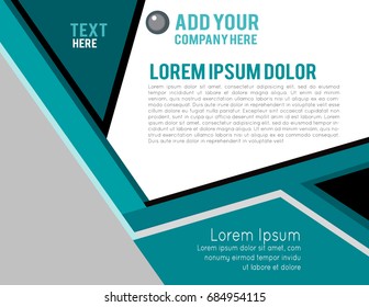 Magazine or brochure, vector design. Abstract background.