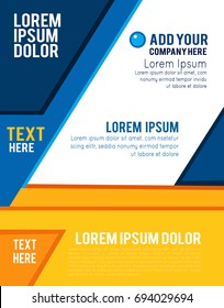 Magazine or brochure, vector design. Abstract background.