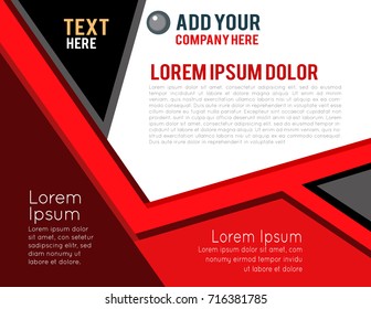 Magazine or brochure, vector design. Abstract background.