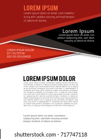 Magazine or brochure, vector design. Abstract background.