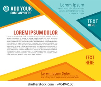 Magazine or brochure, vector design. Abstract background.