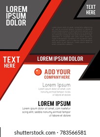 Magazine or brochure, vector design. Abstract background.