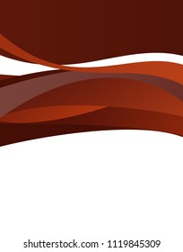 Magazine or brochure, vector design smooth wave curve lines and circles. Abstract background.