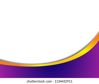 Magazine or brochure, vector design smooth wave curve lines and circles. Abstract background.