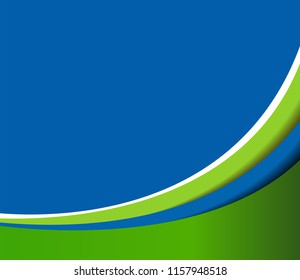 Magazine or brochure, vector design smooth wave curve lines and circles. Abstract background.
