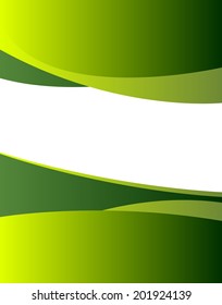 Magazine or brochure, vector design smooth wave curve lines and circles. Abstract background.