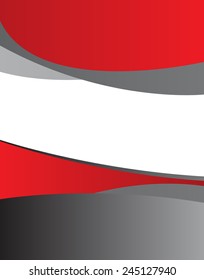 Magazine or brochure, vector design smooth wave curve lines and circles. Abstract background.