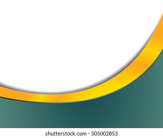 Magazine or brochure, vector design smooth wave curve lines and circles. Abstract background.