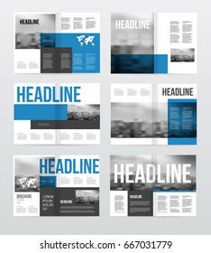 Magazine or catalog template vector illustration. 