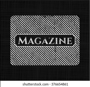 Emblema de pizarra de revista