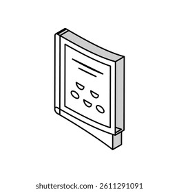 magazine children library isometric icon vector. magazine children library sign. isolated symbol illustration