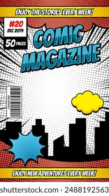 magazine comic book cover design templatemagazine comic book cover design template